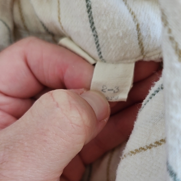 Little Cotton Clothes Charming White and Blue Striped Kids Dress - Picture 3 of 7